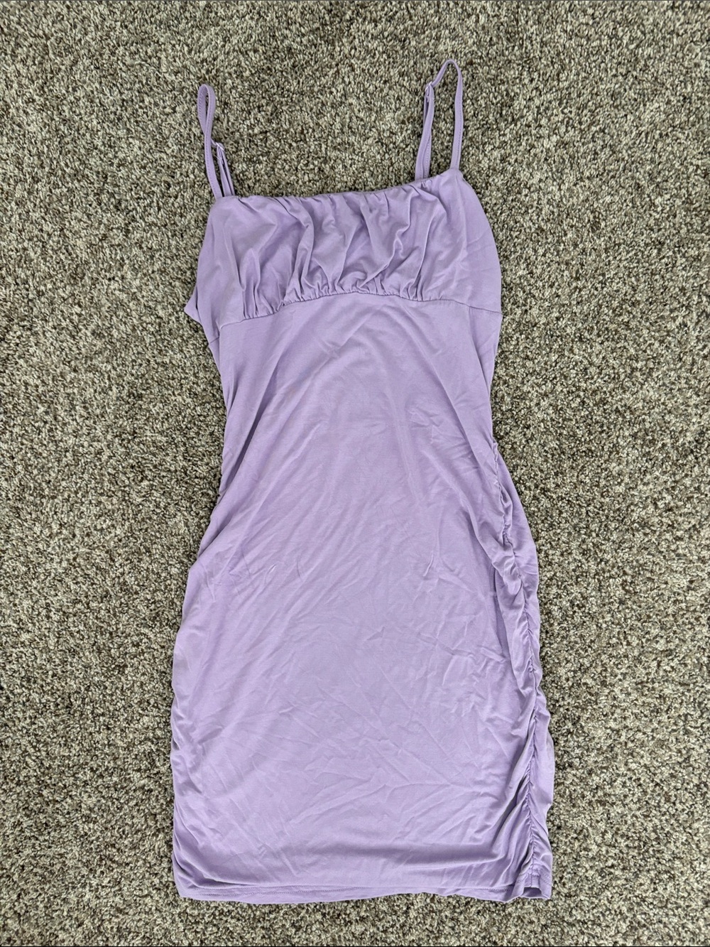 Lilac Spaghetti Strap Bodycon Dress